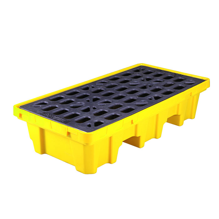 2 drums poly spill  pallet