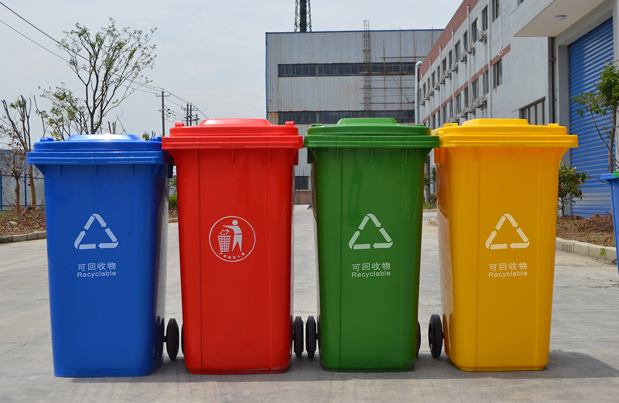 Details of plastic garbage can materials